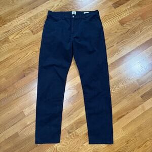 Flint and Tinder Chino Pants Mens 36x32 Tapered Fit Navy Blue